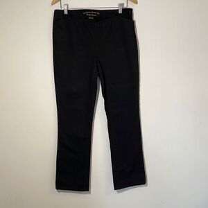 Ralph Lauren Lauren Jeans Co Womens Side Zip Denim Dress Jeans Pants‎ Black 8